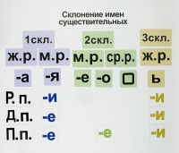 Набор магнитных карточек "Склонение имен существительных" - fgospostavki.ru - Ивантеевка