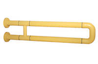 Поручень неоткидной двухопорный с антибактериальным покрытием (желтый) - fgospostavki.ru - Ивантеевка