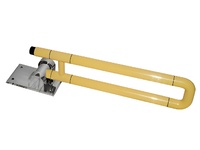 Поручень откидной с антибактериальным покрытием (желтый) - fgospostavki.ru - Ивантеевка