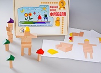 Игровой набор Фребеля "Конструктор деревянный без соединений-3" (Серия "Эксперимент") - fgospostavki.ru - Ивантеевка