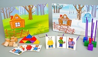Игровой набор Фребеля "Заюшкина избушка" (серия "Сказочный мир". Выпуск 1) - fgospostavki.ru - Ивантеевка