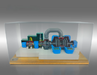 Наглядный макет "Разрез паровой турбины ТЭЦ" - fgospostavki.ru - Ивантеевка