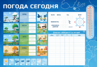 Стенд-уголок маркерный "Погода сегодня" - fgospostavki.ru - Ивантеевка