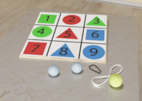 Мишень напольная цветная с цифрами - fgospostavki.ru - Ивантеевка