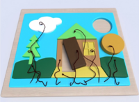 Настенная панель «Домик» - fgospostavki.ru - Ивантеевка