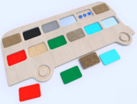 Тактильные разноцветные дощечки «Автобус» - fgospostavki.ru - Ивантеевка