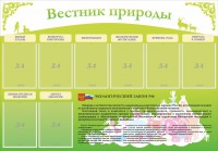 Стенд "Вестник природы" Вариант 4 - fgospostavki.ru - Ивантеевка