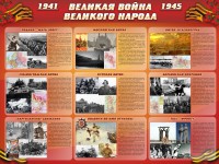 Стенд "Великая война Великого народа" Вариант 1 (9 блоков) - fgospostavki.ru - Ивантеевка
