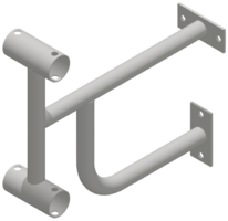 Кронштейн настенный (двухрядный) - fgospostavki.ru - Ивантеевка