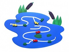 Сенсомоторное декоративно-развивающее панно "Река" - fgospostavki.ru - Ивантеевка