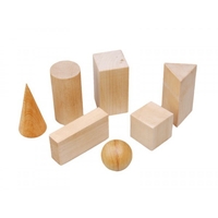 Набор "Тела геометрические" (деревянные) 14штук - fgospostavki.ru - Ивантеевка