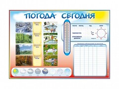 Стенд-уголок маркерный "Погода сегодня" - fgospostavki.ru - Ивантеевка