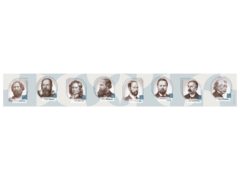 Стенд-лента "Выдающиеся ученые-физики" - fgospostavki.ru - Ивантеевка