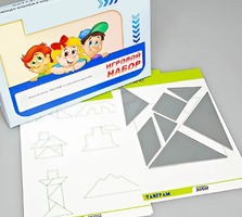 Игровой набор "Танграм" (с комплектом карточек) - fgospostavki.ru - Ивантеевка