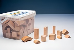 Игровой набор Фребеля "Конструктор" (111 элементов, бук, серия "Красота вокруг нас") - fgospostavki.ru - Ивантеевка