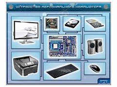 Электрифицированный учебно-информационный стенд "Устройство персонального компьютера" - fgospostavki.ru - Ивантеевка