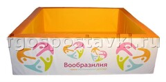 Сухой бассейн "Вообразилия" квадратный с шелкографией - fgospostavki.ru - Ивантеевка