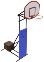 Стойка стритбольная-минибаскетбольная складная, переносная (регулируемая высота от 2,75 метров до 3,05 метра) - fgospostavki.ru - Ивантеевка