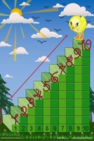 Интерактивная таблица на магнитах "Лесенка для счета" - fgospostavki.ru - Ивантеевка