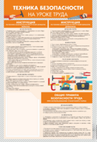 Стенд-уголок "Техника безопасности на уроках труда" - fgospostavki.ru - Ивантеевка