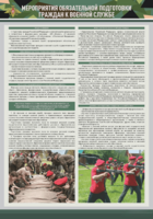 Стенд "Мероприятия обязательной подготовки граждан к военной службе" - fgospostavki.ru - Ивантеевка