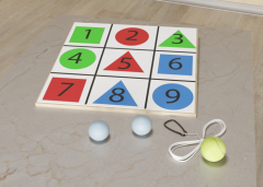 Мишень напольная цветная с цифрами - fgospostavki.ru - Ивантеевка