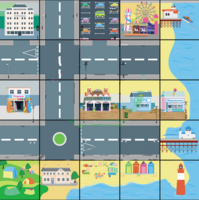 Тематическое поле-маршрутизатор «На берегу моря» для мини-робота Bee-Bot/Blue-Bot - fgospostavki.ru - Ивантеевка