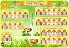 Стенд "Город букв" - fgospostavki.ru - Ивантеевка