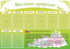 Стенд "Вестник природы" Вариант 4 - fgospostavki.ru - Ивантеевка