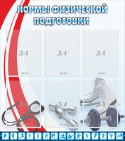 Стенд "Нормы физической подготовки" Вариант 2 - fgospostavki.ru - Ивантеевка