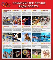 Стенд "Олимпийские летние виды спорта" - fgospostavki.ru - Ивантеевка