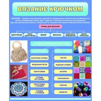 Стенд "Вязание крючком" - fgospostavki.ru - Ивантеевка
