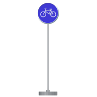 Знак дорожный "Велосипедная дорожка" 4.4 типоразмер 40 на стойке с основанием 3кг - fgospostavki.ru - Ивантеевка