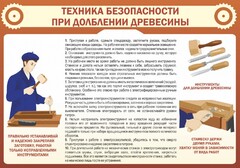 Стенд "Техника безопасности при долблении древесины" - fgospostavki.ru - Ивантеевка