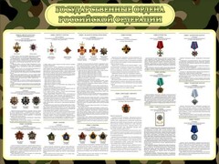 Стенд "Государственные ордена РФ" - fgospostavki.ru - Ивантеевка