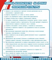 Стенд "Техника безопасности на уроках физкультуры" - fgospostavki.ru - Ивантеевка