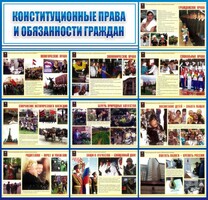 Стенд "Конституционные права и обязанности граждан" - fgospostavki.ru - Ивантеевка
