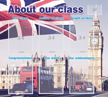 Стенд "About our class" - fgospostavki.ru - Ивантеевка