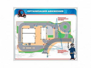 Магнитно-маркерная доска "Организация движения" - fgospostavki.ru - Ивантеевка