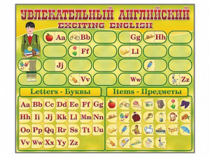 Комплект оборудования "Английский алфавит" с комплектом тематических магнитов - fgospostavki.ru - Ивантеевка