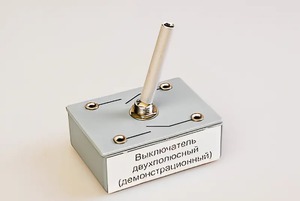 Выключатель двухполюсный (демонстрационный) - fgospostavki.ru - Ивантеевка
