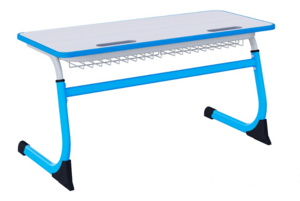 Парта SMARTY двухместная регулируемая по высоте с антивандальной кромкой - fgospostavki.ru - Ивантеевка