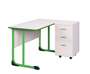 Стол учителя с тумбой с антивандальной кромкой - fgospostavki.ru - Ивантеевка
