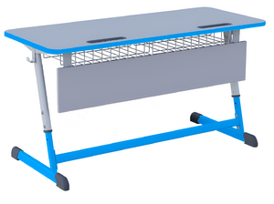 Парта NOMAD двухместная регулируемая по высоте с антивандальной кромкой - fgospostavki.ru - Ивантеевка