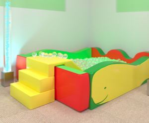 Бассейн «Кит» с горкой - fgospostavki.ru - Ивантеевка