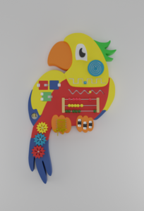 Бизиборд «Разноцветный попугай» - fgospostavki.ru - Ивантеевка