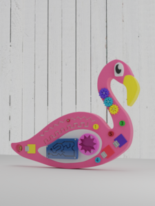 Бизиборд «Розовый фламинго» - fgospostavki.ru - Ивантеевка