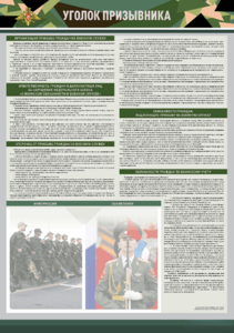 Стенд-уголок "Уголок призывника" - fgospostavki.ru - Ивантеевка