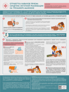 Стенд "Отработка приемов сердечно-легочной реанимации на тренажере-манекене" - fgospostavki.ru - Ивантеевка