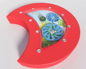 Настенный игровой модуль в виде части гусеницы с весами - fgospostavki.ru - Ивантеевка